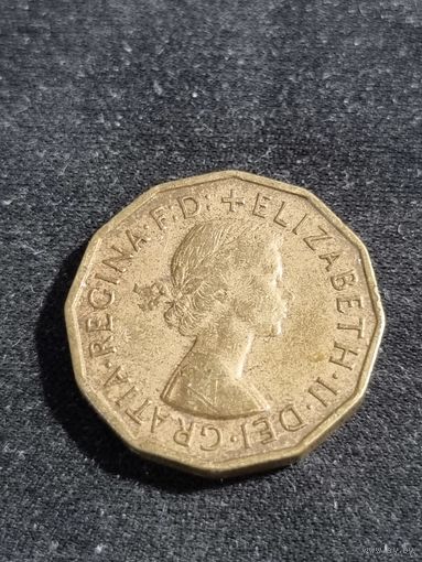 Великобритания 3 пенса 1956