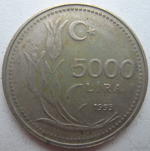 Турция 5000 лир 1993 г. (g)