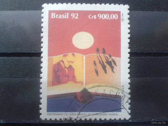 Бразилия 1992 День книги, писатель