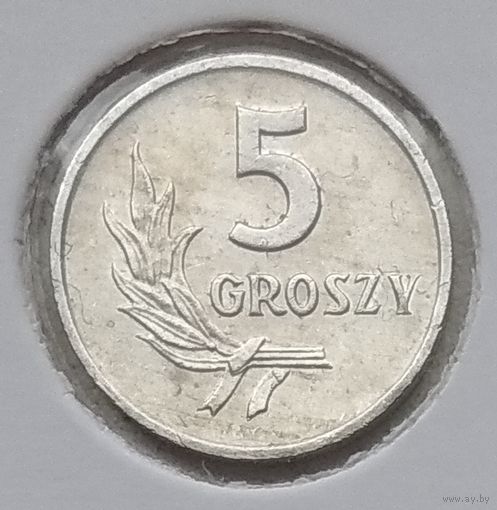 Польша 5 грошей 1968 г. В холдере
