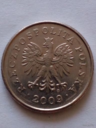 Польша 50 грошей 2009 г.