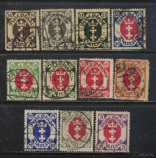 Данциг 1921 Герб Стандарт #74,76-81,83-84,86