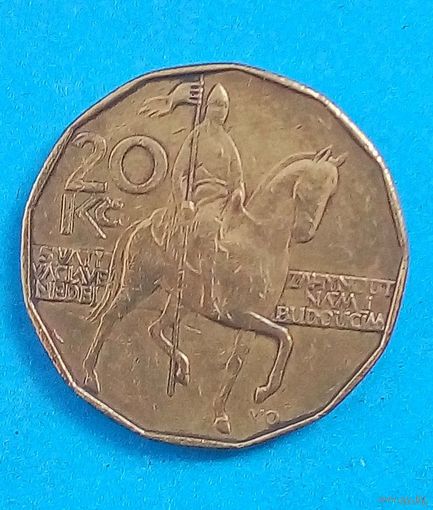 Распродажа!! Чехия 20 крон, 1993. Чешская Республика (1993 - 2020).