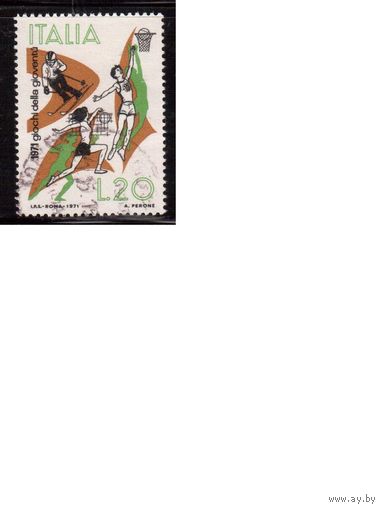 Италия-1971(Мих.1341) , гаш.,  Спорт ,