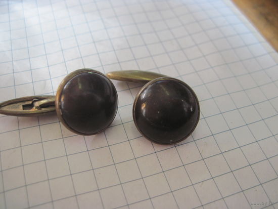 Запонки с натуральными камнями с рубля!