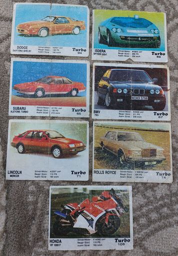 Вкладыши Turbo Black 2-я серия с 1 копейки!