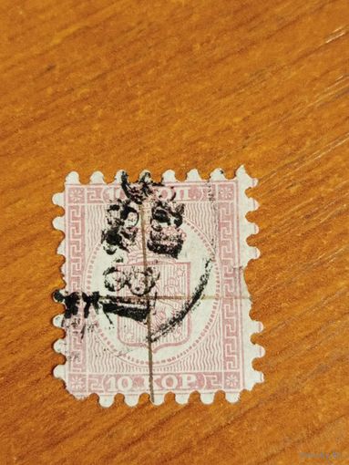 1860 Россия Великое княжество Финляндское зубцовка А  герб (5-8)