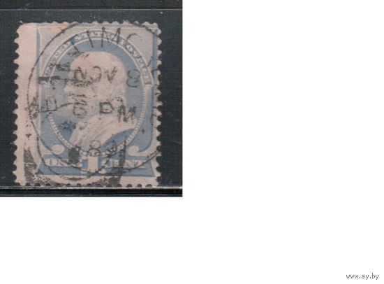 США-1887, (Мих.53), гаш.  , Стандарт, Президенты, Франклин(1)