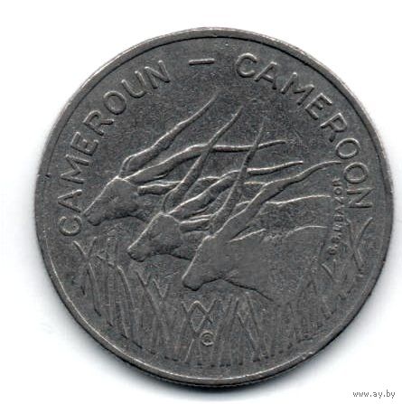 РЕСПУБЛИКА КАМЕРУН. 100 ФРАНКОВ  1983. ФАУНА.  АНТИЛОПЫ