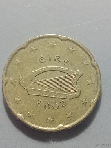 Ирландия 20 центов 2002 года .
