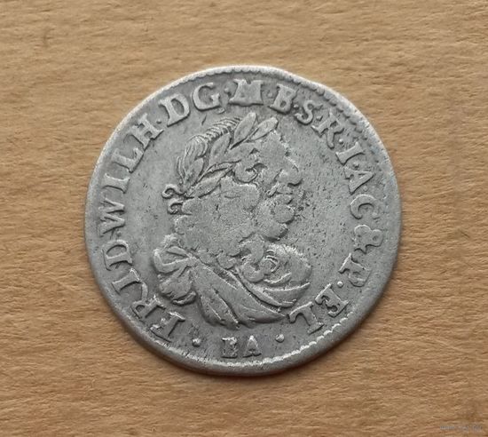 Бранденбург-Пруссия, 6 грошей 1686 г., серебро, Фридрих Вильгельм (1640-1688)