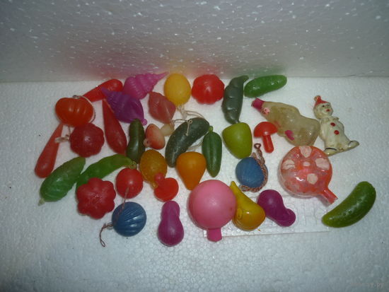 Миниатюрные Ёлочные Игрушки СССР 35 шт. Редкость