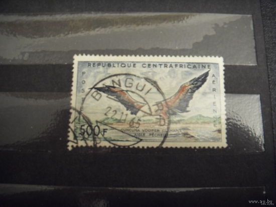 1960 Центрально-африканская Республика фауна птицы дорогая концовка серии отличная сохранность (3-7)
