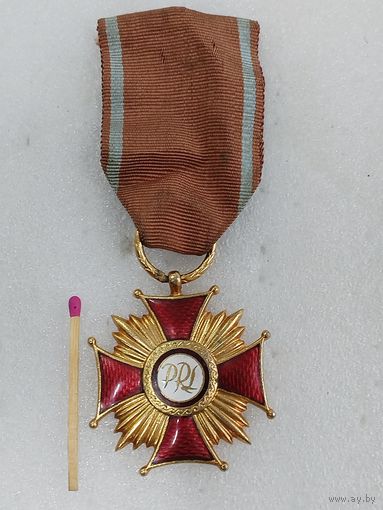 Знак ПНР. За заслуги (золотой). 1 степень