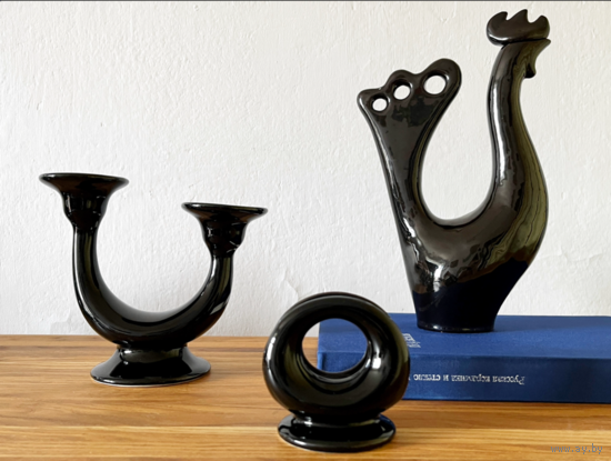 Графин подсвечник держатель для салфеток керамика винтаж СССР