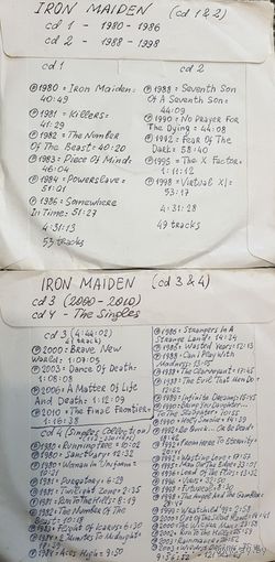 CD MP3 дискография IRON MAIDEN 4 CD