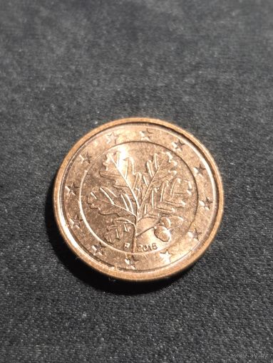 Германия 1 евроцент 2015 F