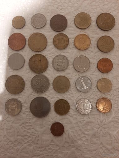 Набор монет 26 штук старт с 3 рублей