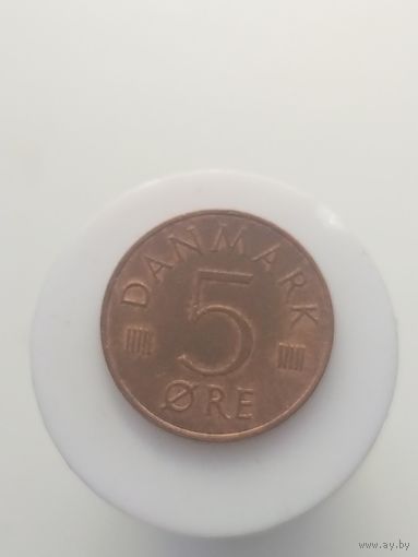 5 эре Дания 1977 год лот 43