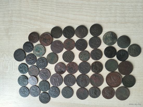 Хороший лот медной. 1/2 СССР..