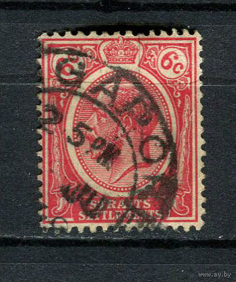 Британские колонии - Стрейтс-Сетлментс - 1921/1927 - Король Георг V 6С - [Mi.166] - 1 марка. Гашеная.  (Лот 27Gx)-T4P25