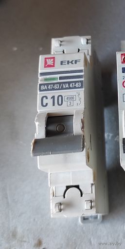 Автомат 4.5кА ВА47-29 1Р 10А С, EKF