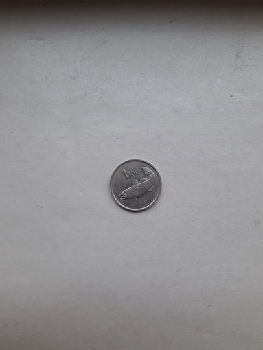 Исландия 1 крона 1987