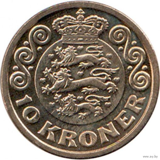 Дания 10 крон, 2020 UNC