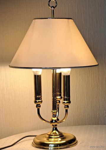 Лампа настольная 3 лампочки винтаж PLUKE Германия ХХ век.