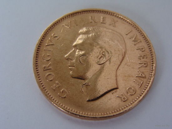 ЮАР. 1/2 пенни 1945 год KM#24  Тираж: 2.357.000 шт
