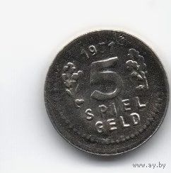 5 МАРОК 1951 (Spielgeld). ГЕРМАНИЯ. ГАРПИЯ