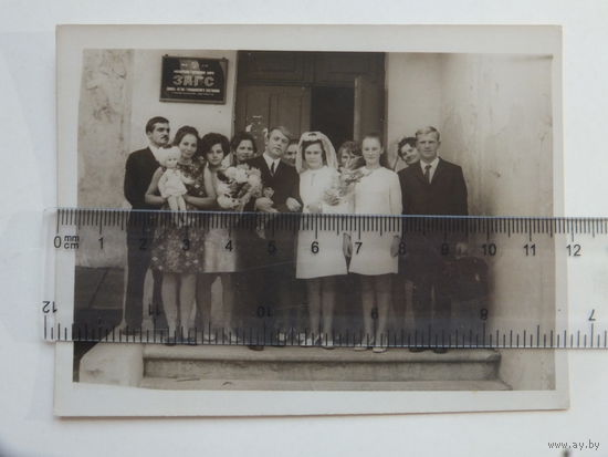 Фото на память Мозырь свадьба   1960-е