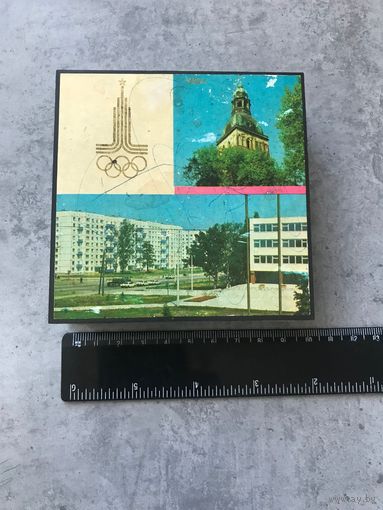 Спички спичечница сувенирные СССР Рига Riga Олимпиада-80 1980 г