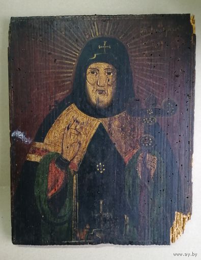 Икона на доске  "Святой Митрофан". Примерно 18, начало 19 века.
