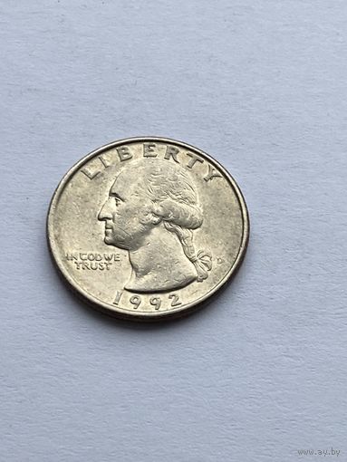 25 центов 1992 г., США