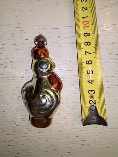 Ёлочная игрушка 50х годов "петушок"