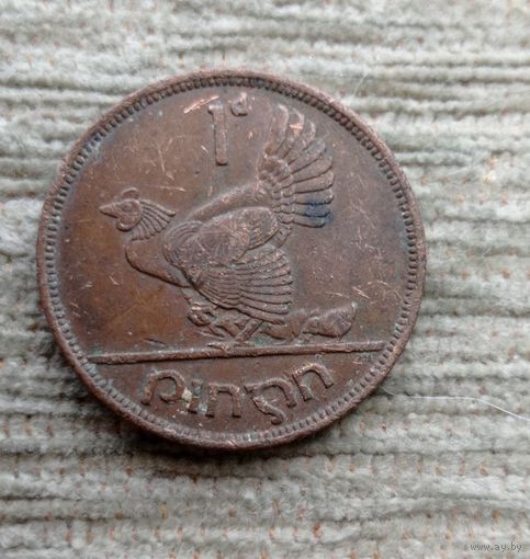 Werty71 Ирландия 1 пенни 1942 Наседка с цыплятами