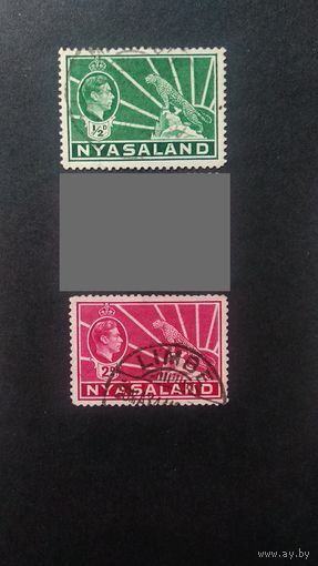 Великобритания\284с\ Ньясаленд.1938  Король Георг VI. Леопард. Штемпель LIMBE