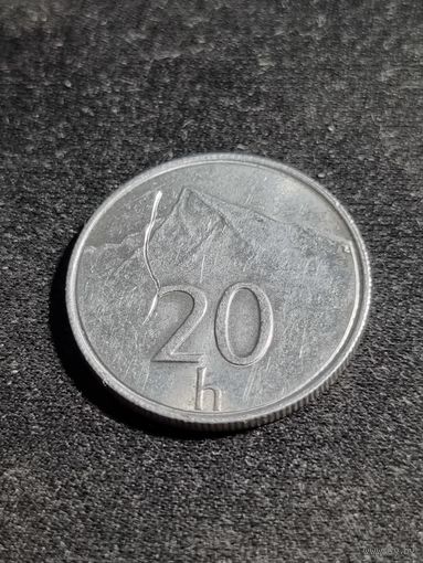 Словакия 20 геллеров 1993