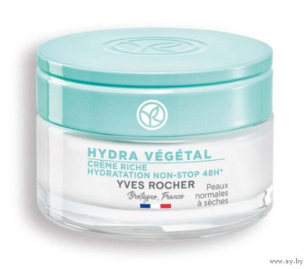 Насыщенный крем Интенсивное увлажнение 48ч Yves rocher gydra vegetal