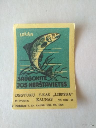 Спичечные этикетки Прибалтика. Охраняйте животных.1958 год.1-й выпуск