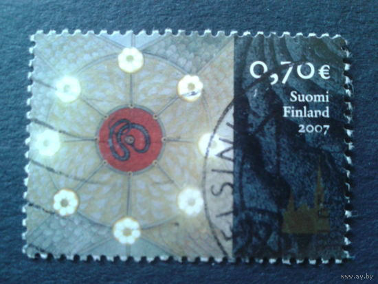 Финляндия 2007 кирха в Тампере - 100 лет, живопись