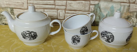 Остатки сервиза. Добрушский фарфоровый завод (Добруш), 1978-1991-е гг