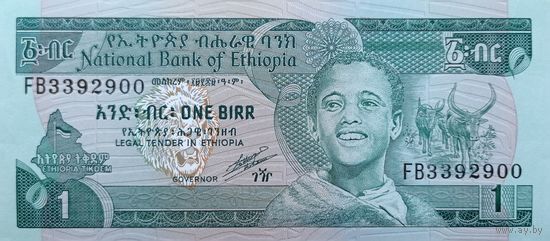 Werty71 ЭФИОПИЯ 1 быр 1991 UNC банкнота бырр бир бирр