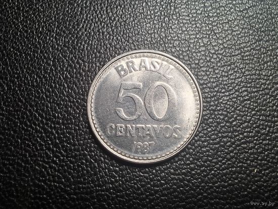Бразилия 50 сентаво 1987