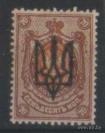 ГВ. Украiньска Держава. С. 21. 1919. Стандарт 70к. Харьков. Тип 3. ЧиСт.