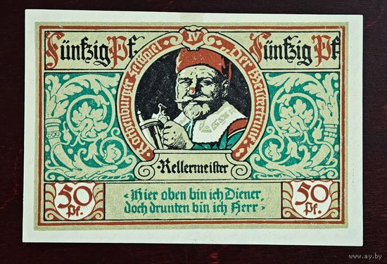 1921 год Германия 50 пфеннигов