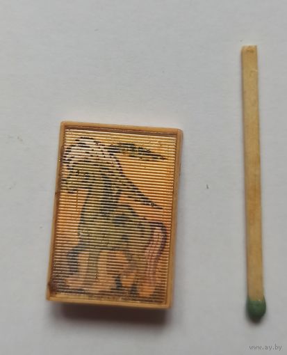 Знак, значок стерео, переливашка из СССР, Конёк-Горбунок