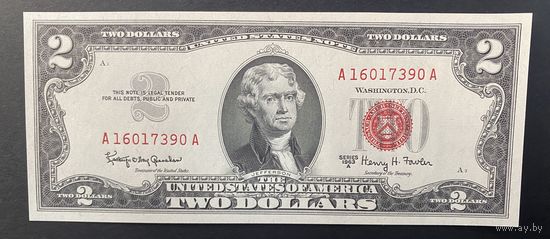 2 доллара США 1963 A unc