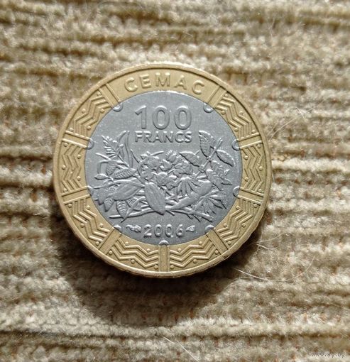 Werty71 Центральная Африка 100 франков 2006 биметалл